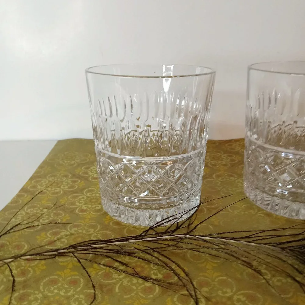 Vintage Crystal Versailles industries old fashioned glasses set of 2 - Picture 6 of 8